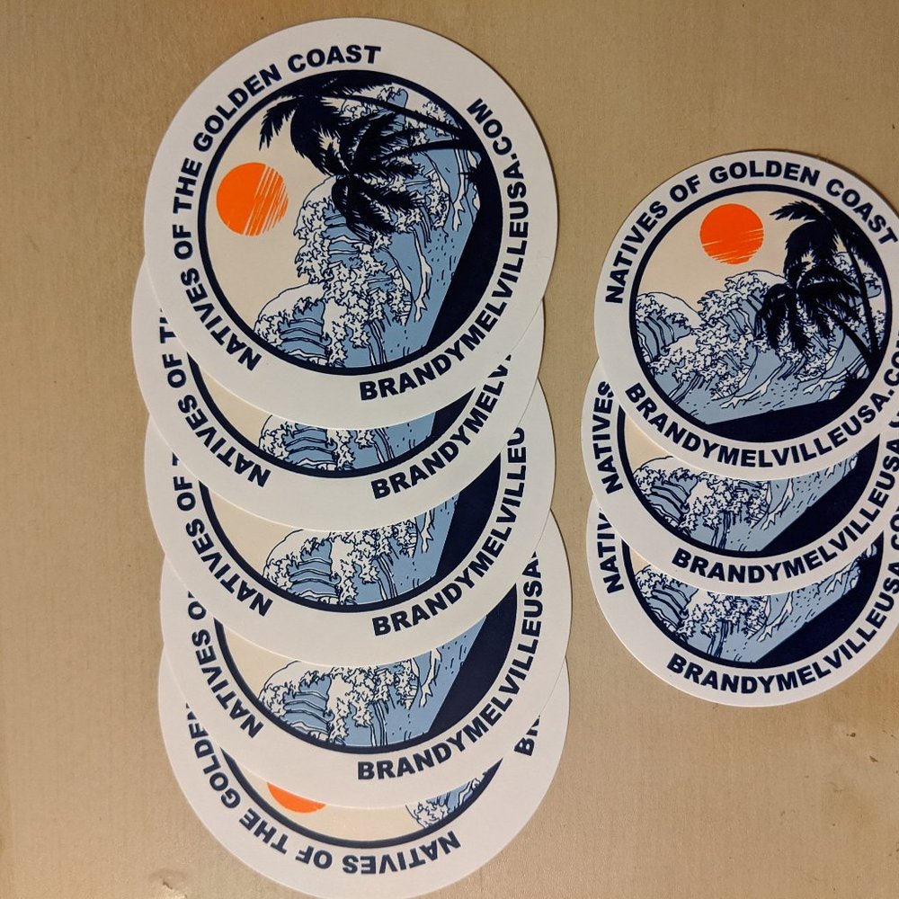 Natives Of The Golden Coast Stickers!
